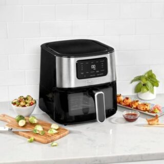 Cuisinart Air Fryer Oven 6-Qt Basket Stainless Steel Air Fryer – Dishwasher-Safe Parts with 5 Presets