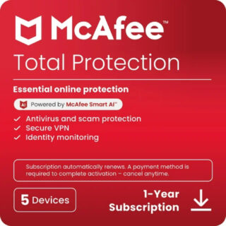 McAfee Total Protection Antivirus & Internet Security Software