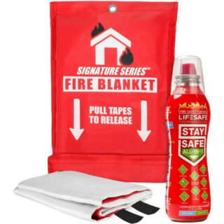 All-in-1 Portable Fire Extinguisher with Signature Series Fire Blanket